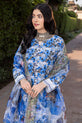 Blue Pakistani Plus Size Dress