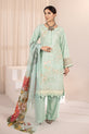 Heavily Embroidered Linen Suit