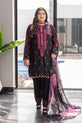 Pakistani Plus Size Dress Black & Pickle Color