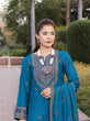 Silk Embroidered Dress With Farshi Shalwar