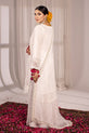 White Pakistani Chiffon Dress