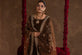 chocolate-brown Pakistani Branded suit