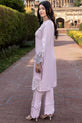 lilac Pakistani Winter Dress