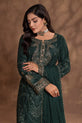 olive-green Pakistani Eid Dress