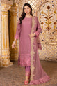 pink readymade luxury chiffon dress
